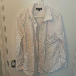 Banana Republic Size 14 women’s white button down shirt